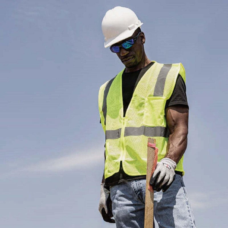 RADIANS سترة عالية الوضوح من بوليستر مشبك راديانز SV2ZGMXL فئة 2 مع إغلاق بسحاب، كبير جداً، أخضر - Image 4